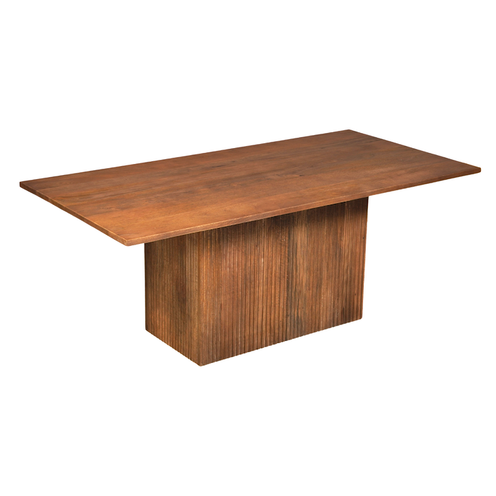 1.2M SMOKED WALNUT FLUTED COFFEE TABLE