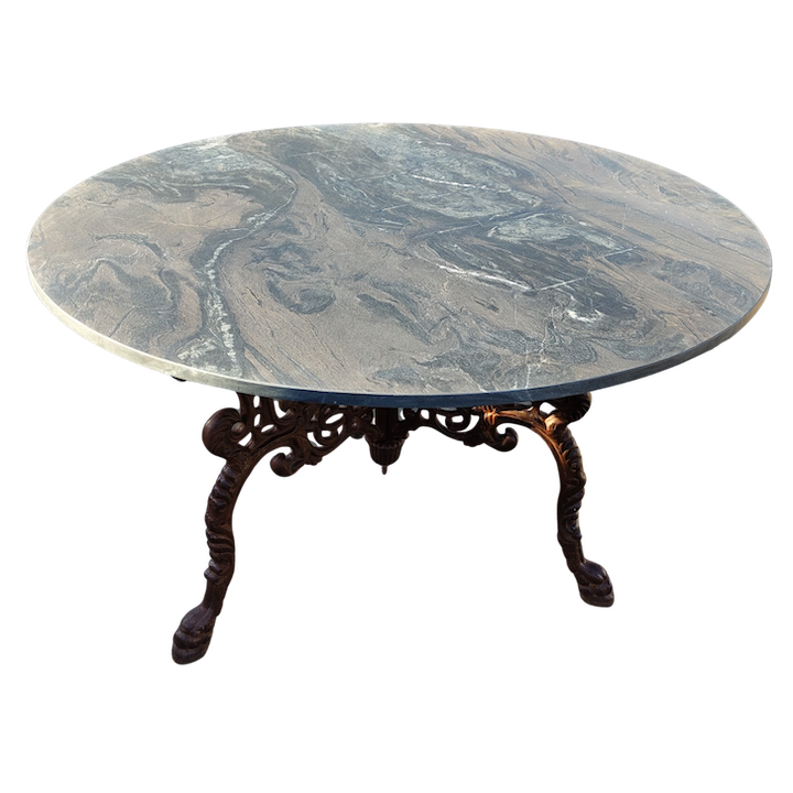 1.2M SLATE ROUND LION TABLE