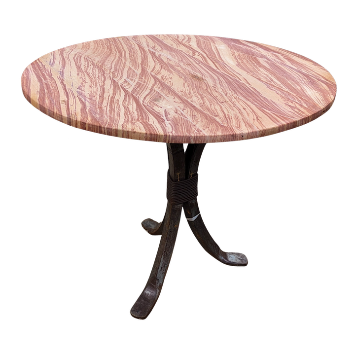 91CM PINK STONE ROUND TABLE