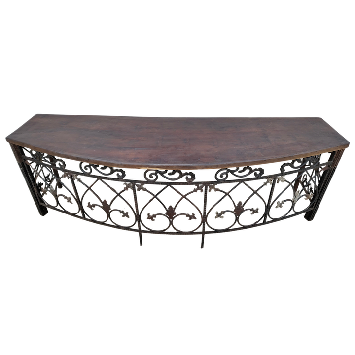 WROUGHT IRON ENTRANCE TABLE
