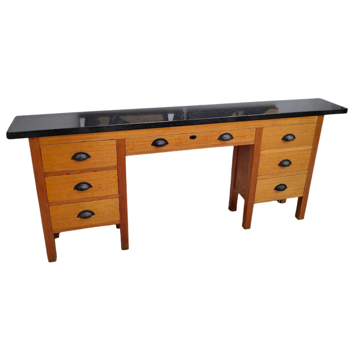 1.87M NARROW MARBLE TOP CONSOLE