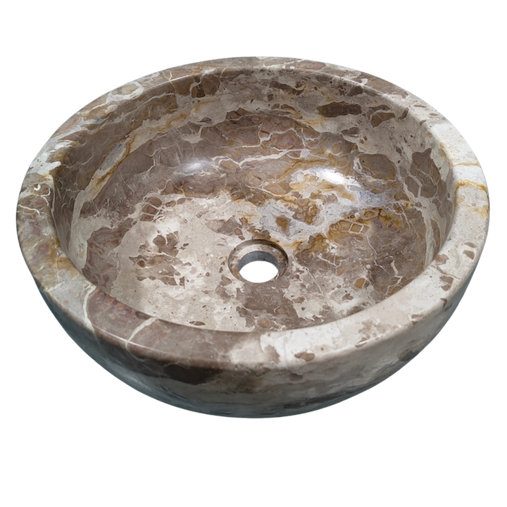 CAPRI BEIGE ROUND MARBLE WASH BASIN