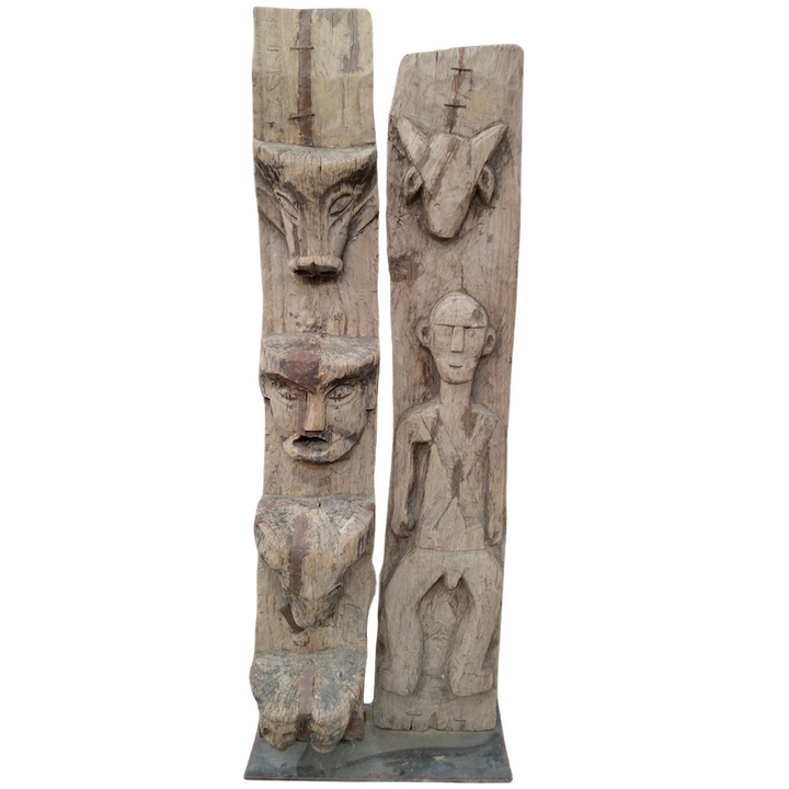 ANTIQUE INDIAN TRIBAL CARVINGS