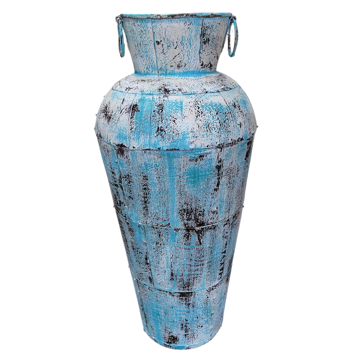 1.14M TALL BLUE IRON POT