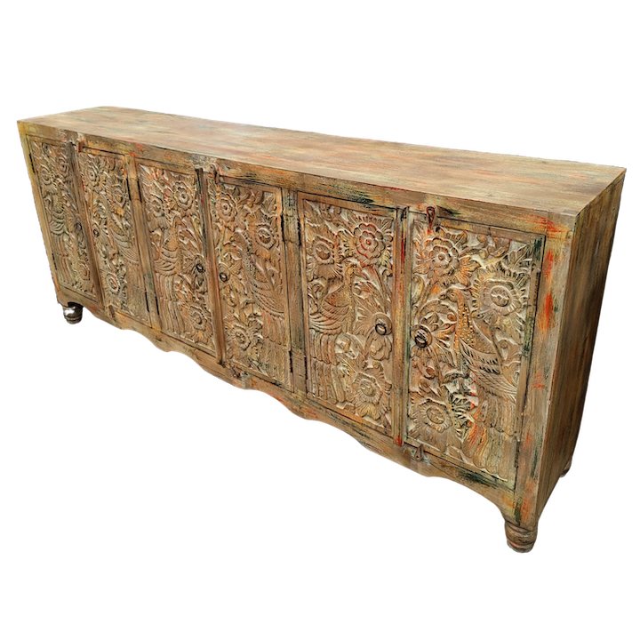 2.11M 6-DOOR PEACOCK SIDEBOARD