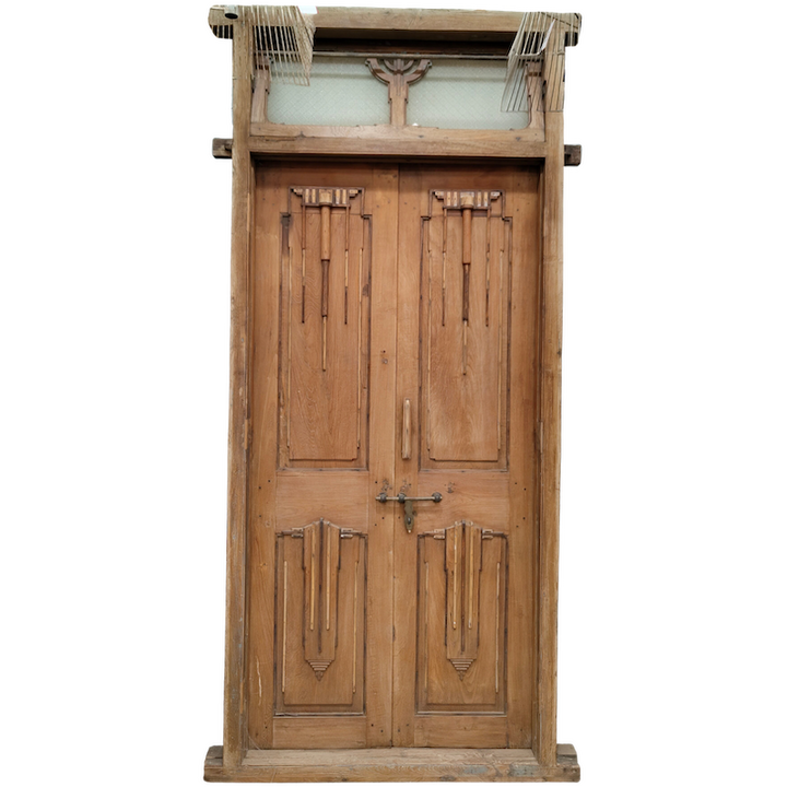 2.74M ART DECO TEAK DOORS