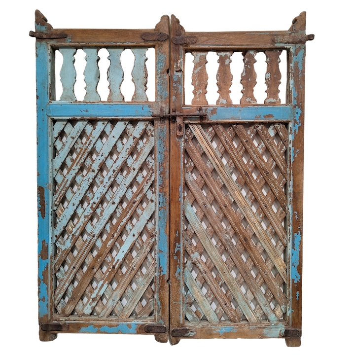 1.22M BLUE LATTICE DOG GATES