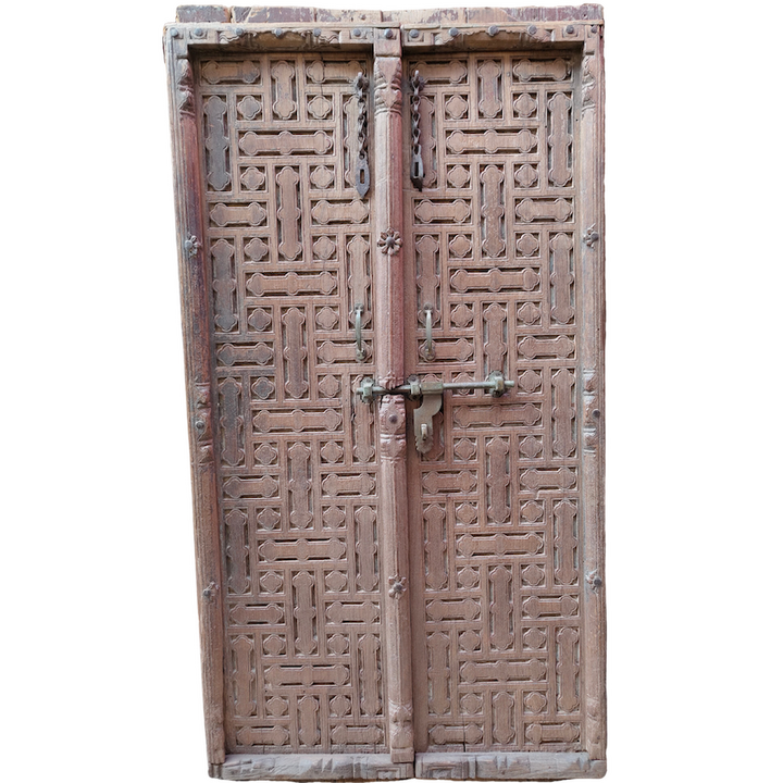 1.76M CARVED TEAK DOORS