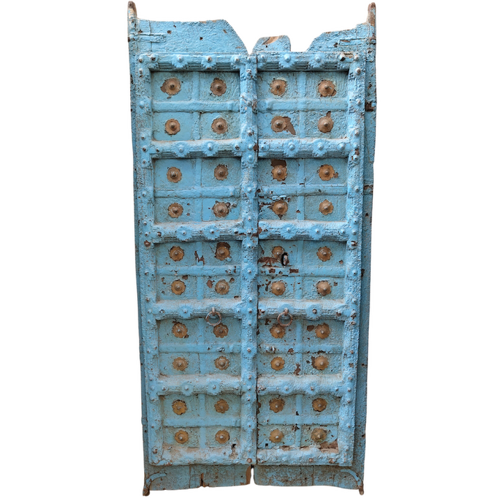 1.91M BLUE TEAK DOORS