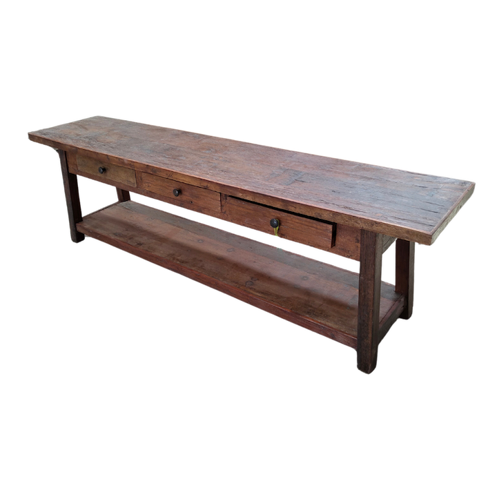 1.68M 3-DRAWER TEAK LOWLINE