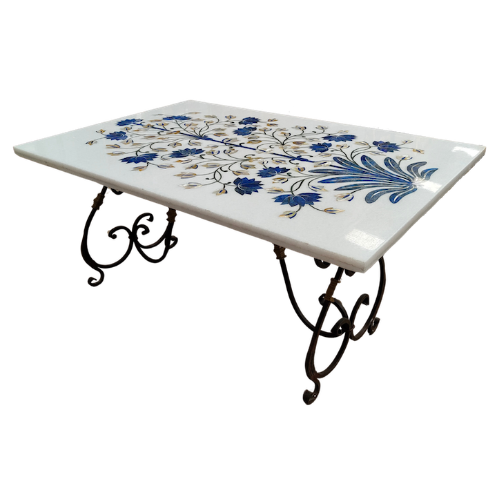 1.52M TREE OF LIFE MARBLE INLAY TABLE