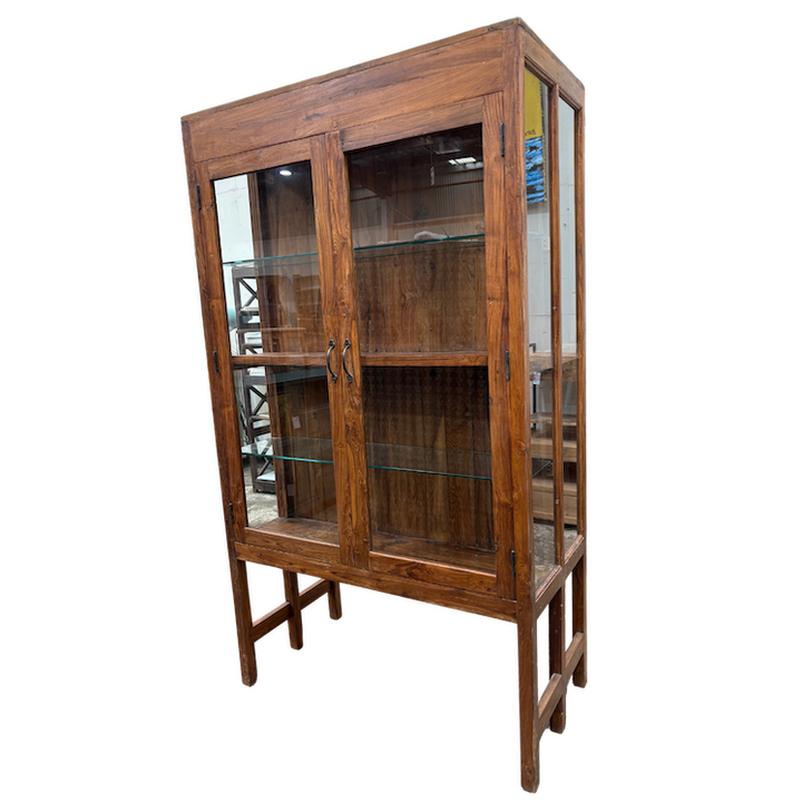 2.15M HUGE DOUBLE SIDED TEAK SHOWCASE