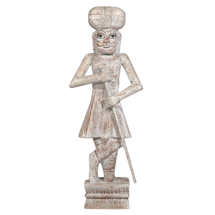 CARVED WATCHMAN STATUE